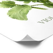 Poster Pansies violettes Imprimer (Coin)