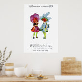 Poster Pansy et Larkspur (Cuisine)