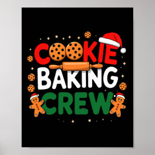 Poster Pantalon de Crew de Roi de Cookie de Noël Famille
