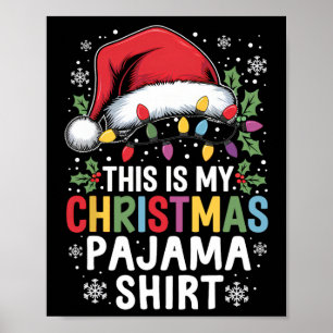 Poster Pantalon de Noël drôle pour famille C'est mon Noël