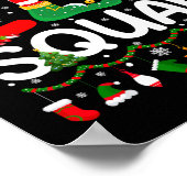 Poster Pantalon de pyjama de Noël assorti pour famille El (Coin)