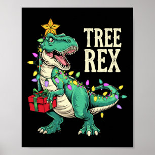 Poster Pantalon de pyjama Noël Dinosaure Arbre Rex Hommes