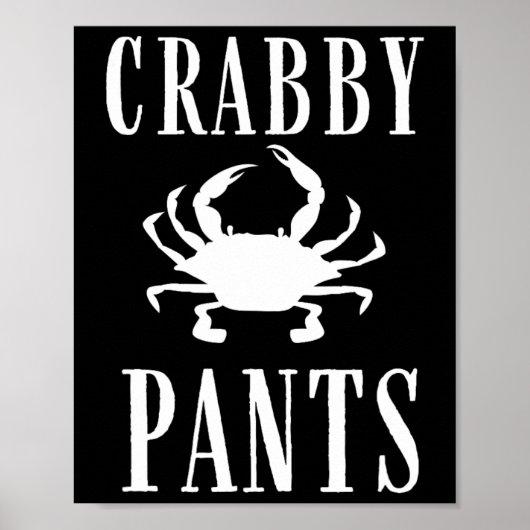 Poster Pantalon Marin Crabe Drôle (Devant)