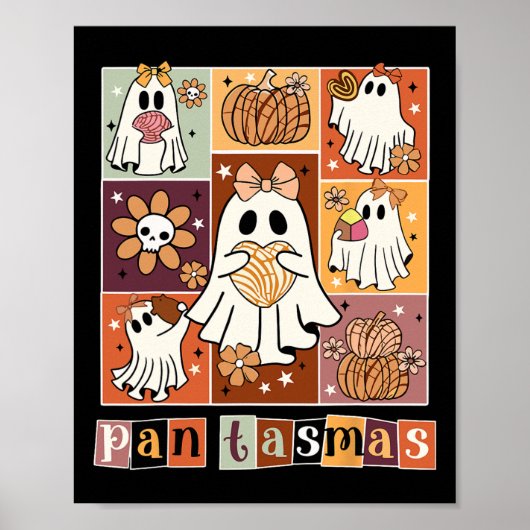 Poster Pantasmas Ghost Éffrayant Conchas drôle Halloween (Devant)