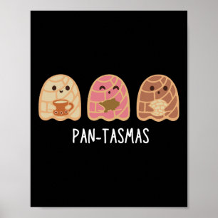 Poster Pantasmas Ghost Funny Éffrayant Conchas Mexicain G