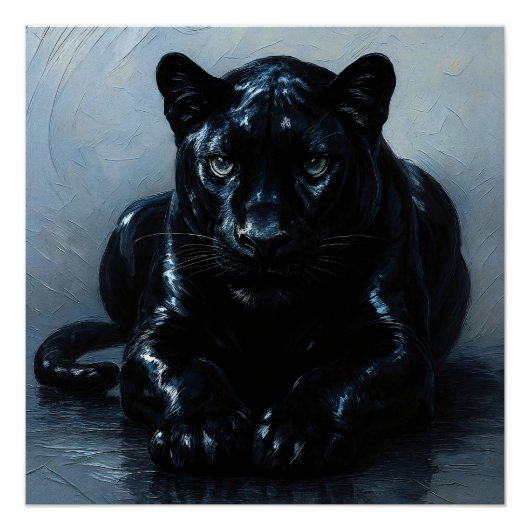 Poster Panther noir de Majestée (Devant)