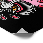 Poster Panther Pink X Heart Love Traditional Flash Premiu (Coin)