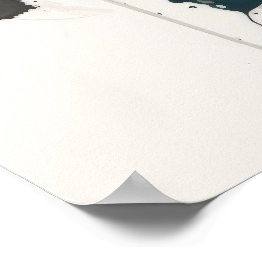 Poster Panther Portrait Animal Peinture Faune En Plein Ai (Coin)