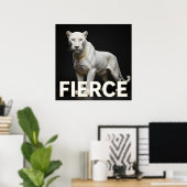 Poster Panthère blanche de luxe mode (Bureau à domicile)