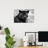 Poster panthère noir (Bureau à domicile)