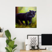 Poster Panthère noire (10) Chat sauvage (Bureau à domicile)