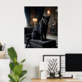 Poster Panthère noire de velours (Bureau à domicile)