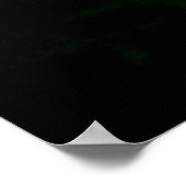 Poster Panthère noire en vert (Coin)