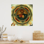 Poster Pantocrate Christ Icon Hristos (Cuisine)