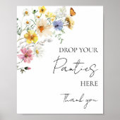 Poster Panty Jeu Fleur sauvage Boho Fête des mariées (Devant)