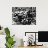 Poster Panzer de ravitaillement B/W (Bureau à domicile)