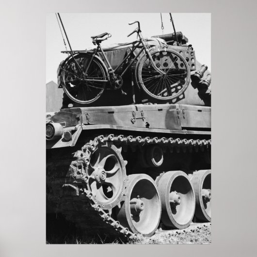 Poster Panzer Fahrrad (Devant)