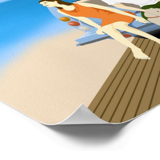 Poster Pao sur la plage (Coin)