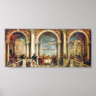 Poster Paolo Veronese - festin dans la Chambre de Lévi