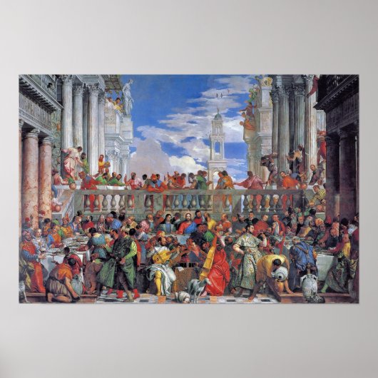 Poster Paolo Veronese - Le Mariage à Cana (Devant)