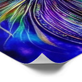 Poster Paon brillant   (Coin)