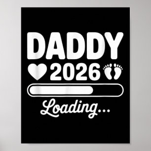 Poster Papa 2026 Chargement de Faire-part de grossesse No
