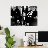 Poster Papa à la réunion (Bureau à domicile)