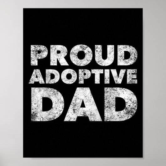 Poster Papa adoptif fier - Adoption - Papa fier  (Devant)
