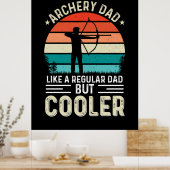 Poster Papa au tir à l'arc (Cuisine)