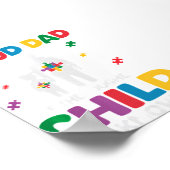 Poster Papa autiste de fille (Coin)