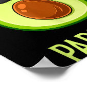 Poster Papa Avocat Papacado Drôle Papa Père Avocat  (Coin)