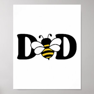 Poster Papa Bee mignonne apiculture 1er Anniversaire Corr