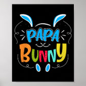 Poster Papa Bunny Premium Tri-blend (Devant)
