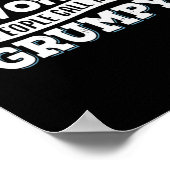 Poster Papa Cadeau Mes Favoris Les Gens M'Appelent Grumpy (Coin)