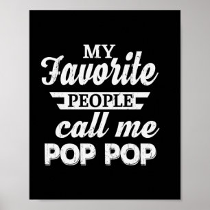 Poster Papa Cadeau Mon Favori Les gens m'appellent Papa