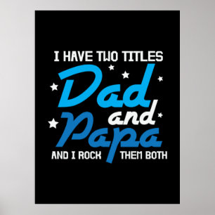 Poster Papa Cadeau Papa Et Papa Je Les Frappe