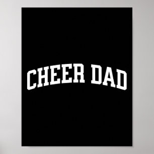 Poster Papa cheerleader bleu royal _1