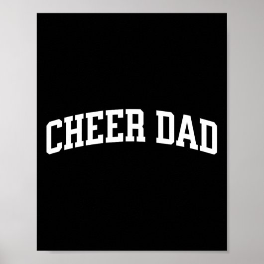 Poster Papa cheerleader bleu royal _1 (Devant)