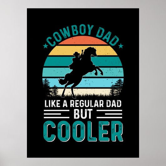Poster Papa Cowboy (Devant)