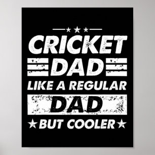 Poster Papa Cricket Comme Un Papa Normal Drôle Cricket