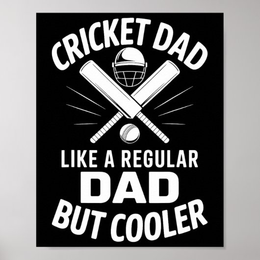 Poster Papa Cricket Drôle Cricket (Devant)