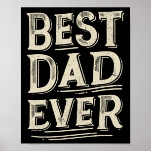 Poster Papa De All Time De Fille Fils Anniversaire