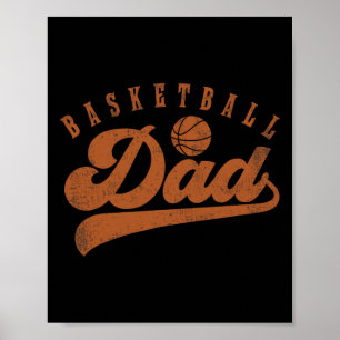 Poster Papa de basket-ball
