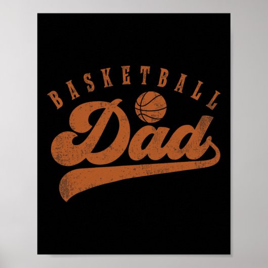 Poster Papa de basket-ball (Devant)