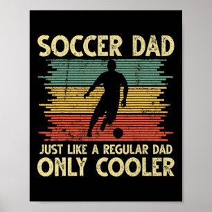 Poster Papa de foot vintage, exactement comme un papa nor