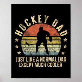 Poster Papa De Hockey Comme Un Papa Normal Sauf Beaucoup