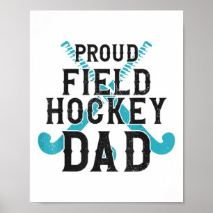 Poster Papa de hockey sur gazon Fier Papa de hockey sur g