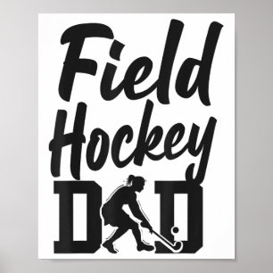 Poster Papa de hockey sur gazon Papa de hockey sur gazon