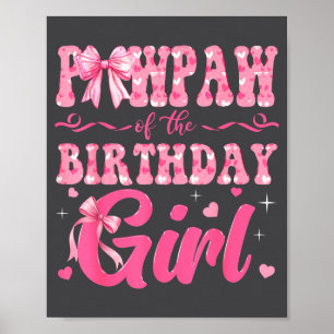 Poster Papa de la famille de la fille d'anniversaire Nk C