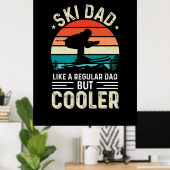 Poster Papa de ski (Bureau à domicile)